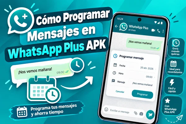 كيفية جدولة الرسائل في واتساب بلس APK