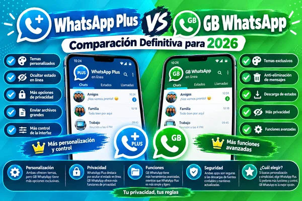 WhatsApp Plus مقابل GB WhatsApp