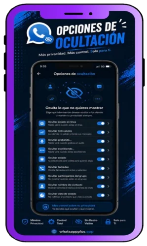 Opciones de ocultación